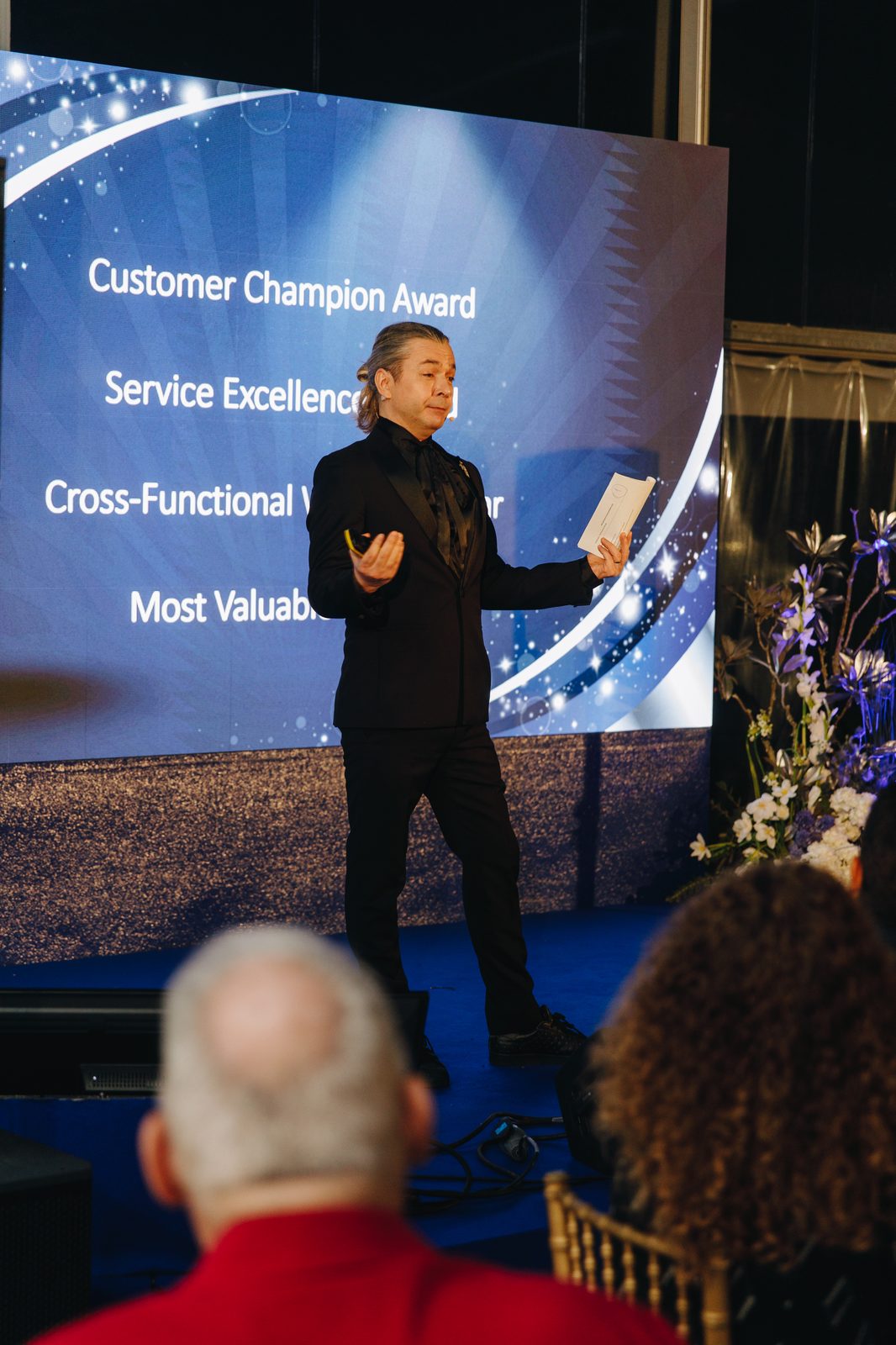 Evening ambiance at ADB Safegate gala dinner venue