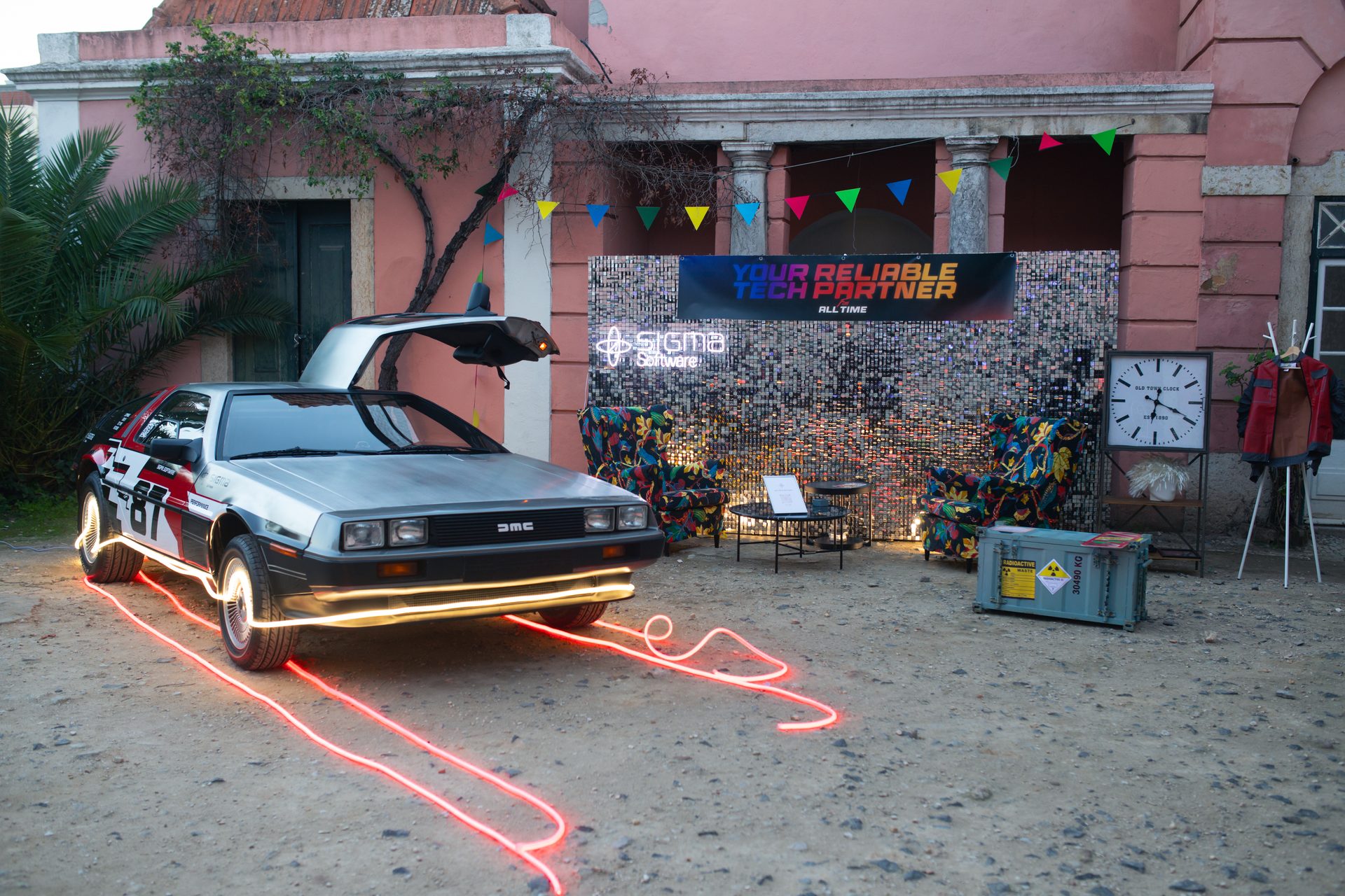 DeLorean tech event at an innovative Lisbon event venue