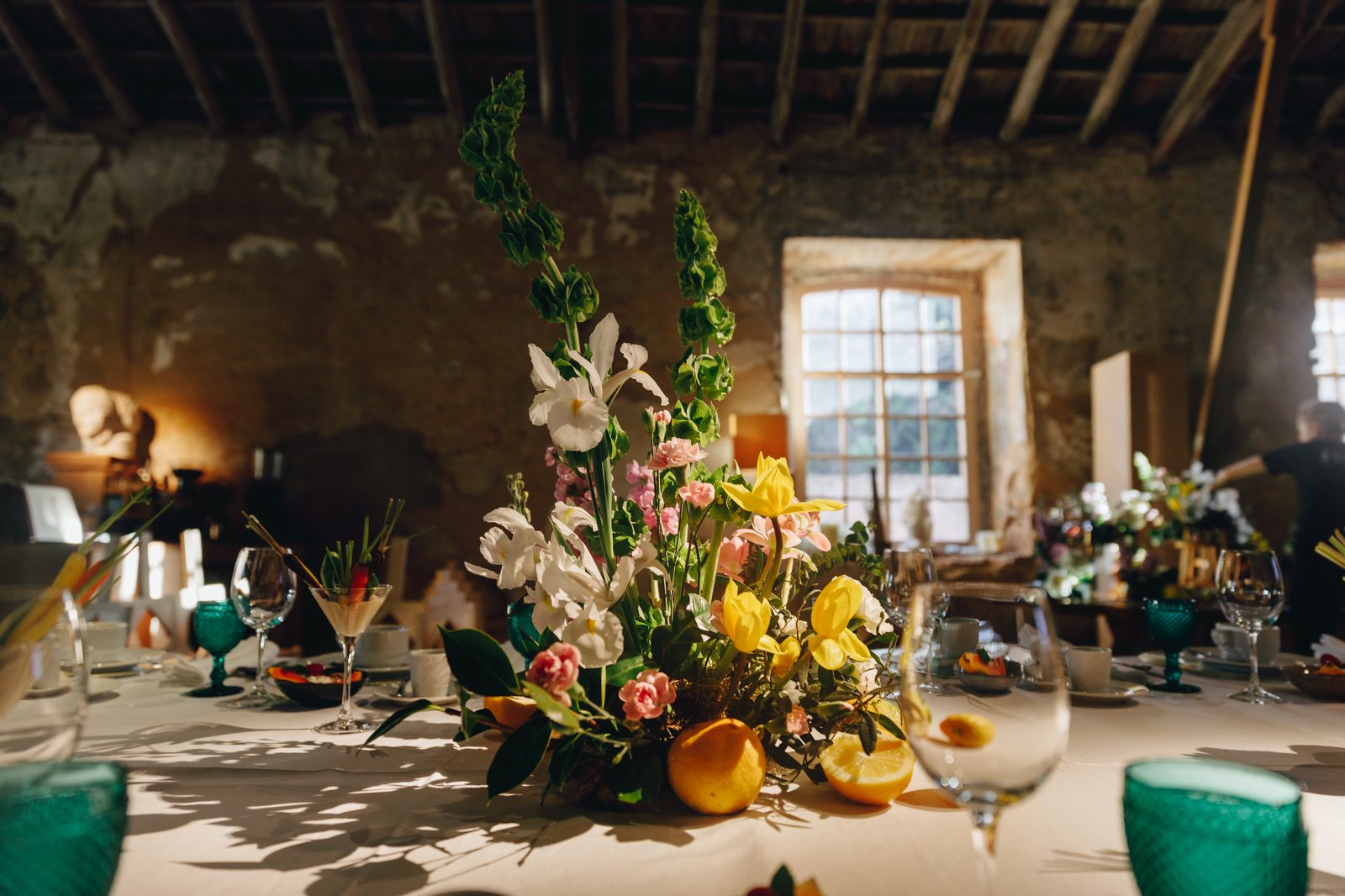 Heritage stone archways at L'Oréal award ceremony venue