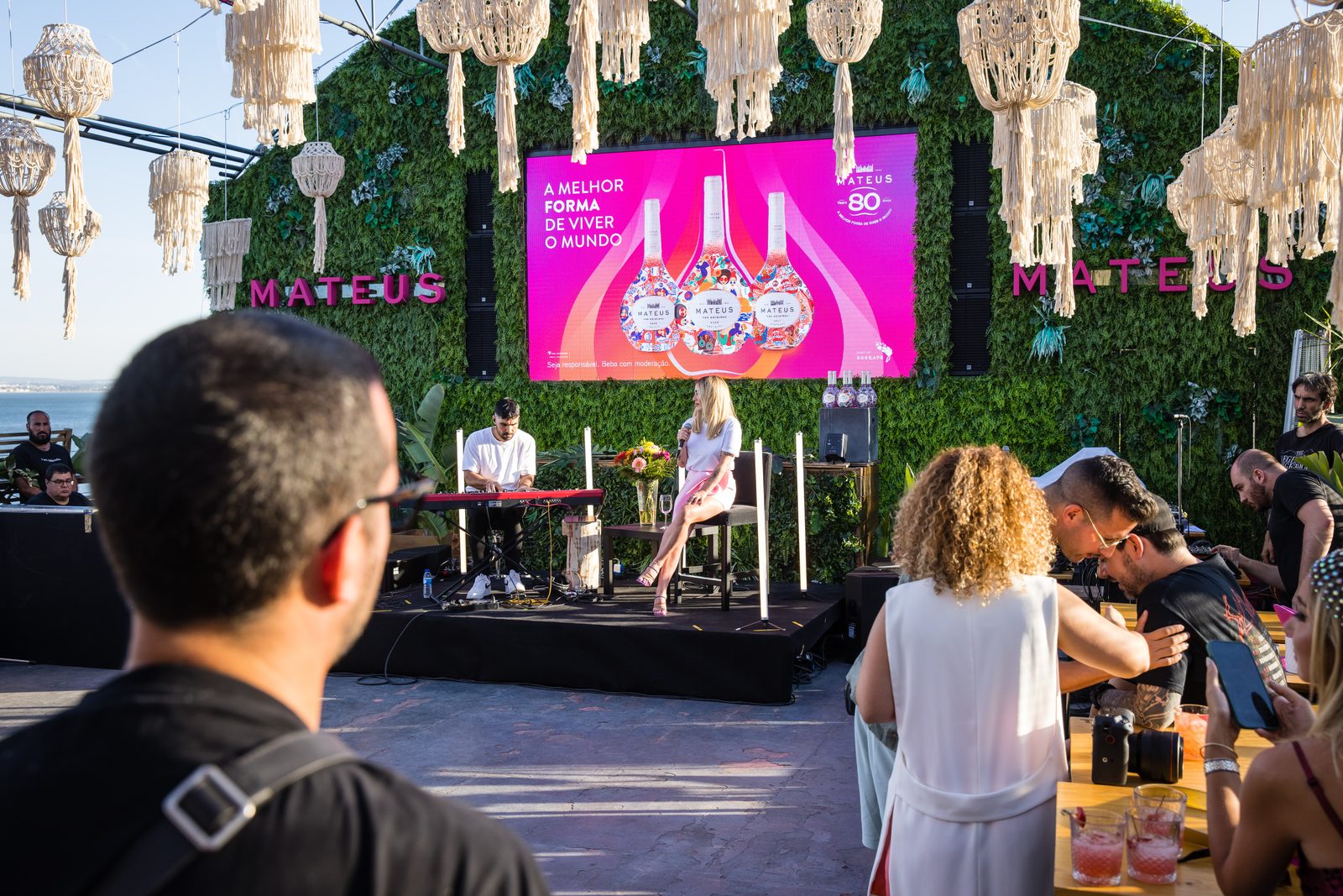 Brand activation detail at Mateus 80th anniversary event