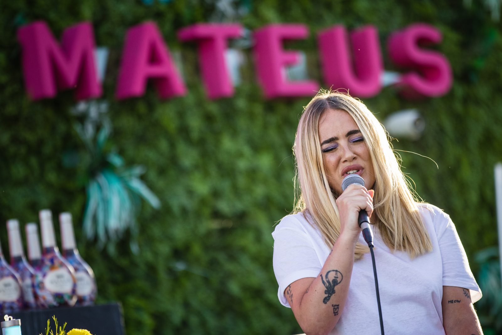 Branded Mateus Rosé display with anniversary staging