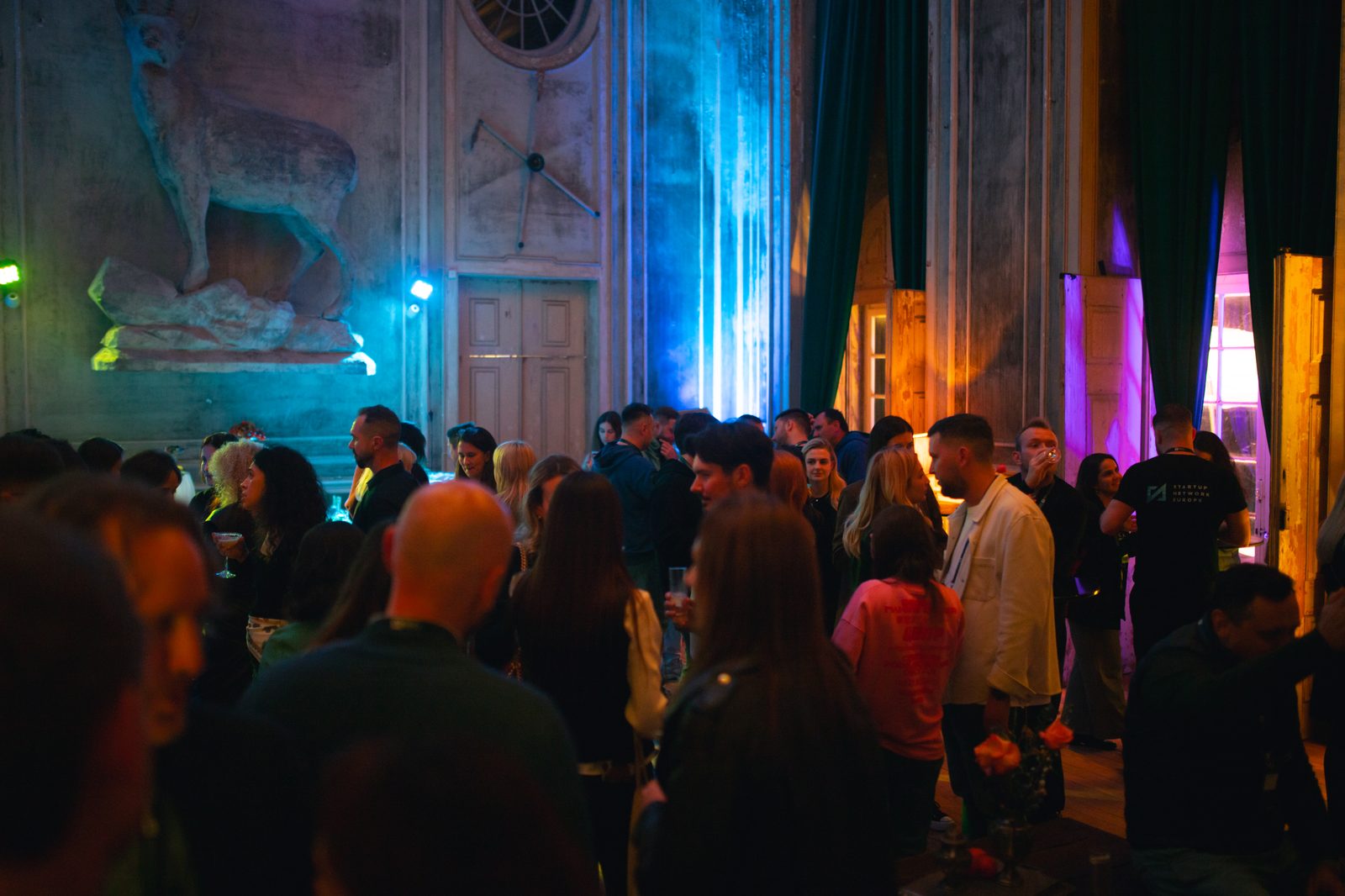 DJ booth and lighting at Dreamland after party