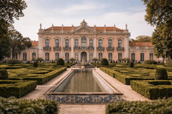 Palácio de Queluz — 18th-century royal palace facade with Baroque gardens