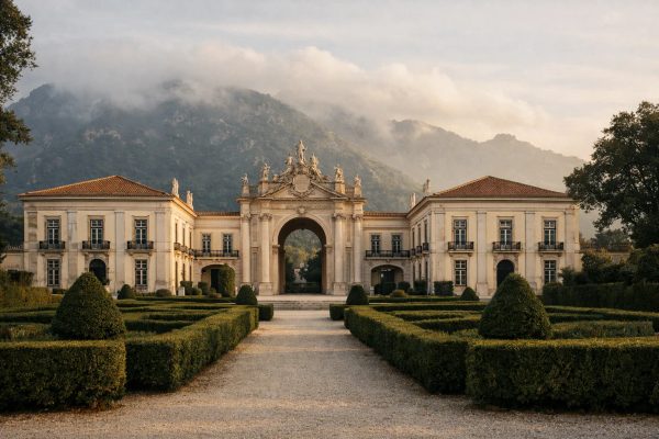 Palácio de Seteais — Neoclassical palace with triumphal arch in Sintra mountains