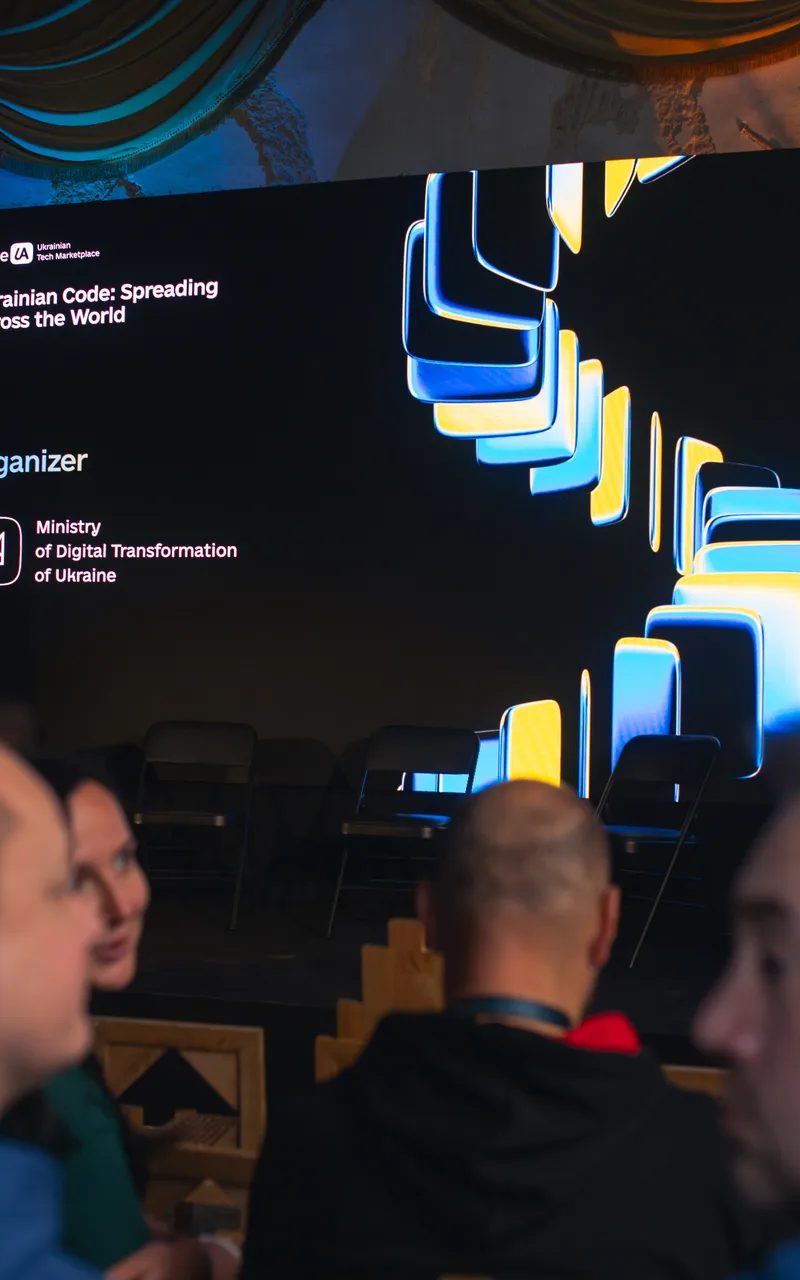 Conference audience at a corporate event in Portugal