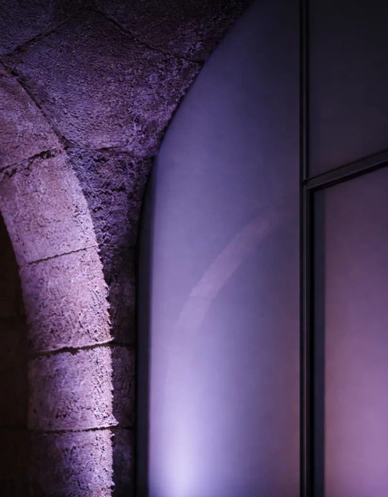 Architectural detail of a luxury event venue in Portugal