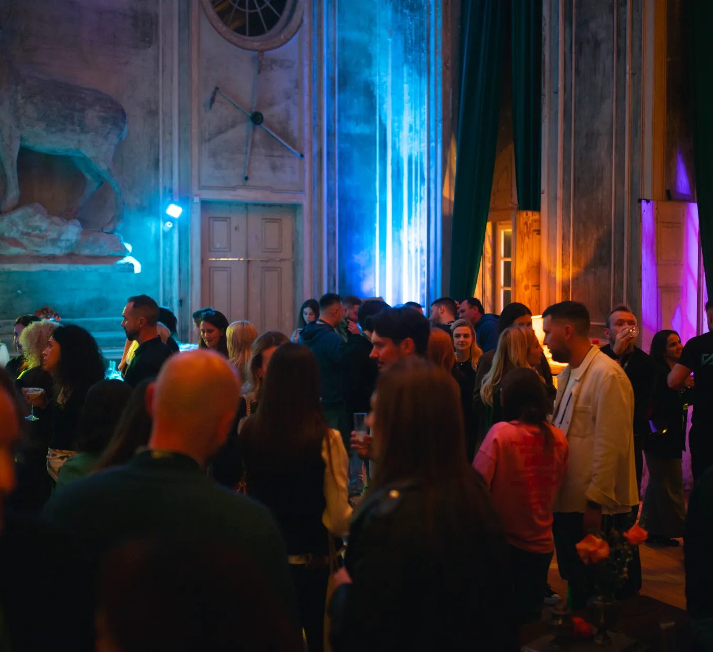 Grand venue networking at corporate conference in Portugal