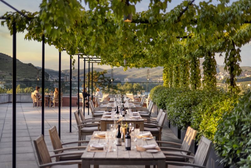 Six Senses Douro Valley Wine Library terrace