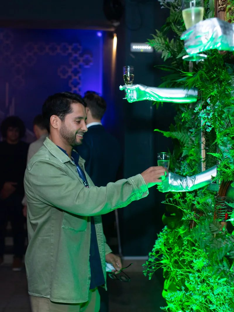 Multi-sensory brand activation experience at Web Summit